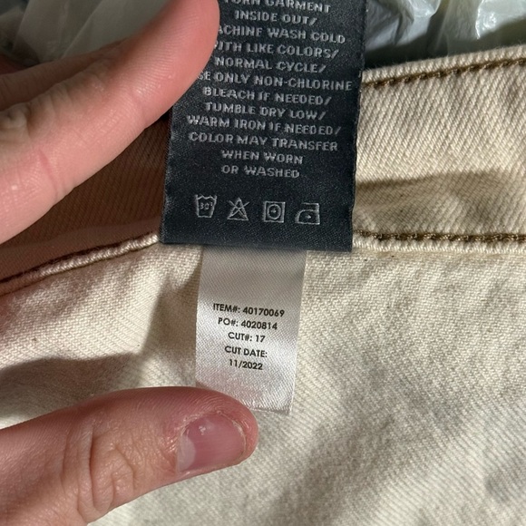 Torrid Crop Wide Leg Classic Denim High-Rise Jeans Cream Size 26 FEEL THE FIT - Picture 12 of 13